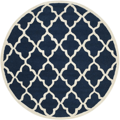 Safavieh Cambridge 6'-0" x 6'-0" Rug in Navy / Ivory