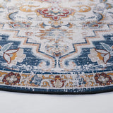 Safavieh Tucson 6'-0" x 6'-0" Rug in Grey / Rust