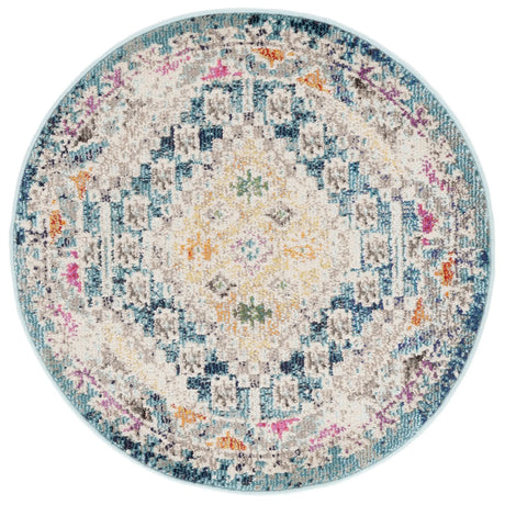 Safavieh Madison 3'-0" x 3'-0" Rug in Dark Blue / Yellow