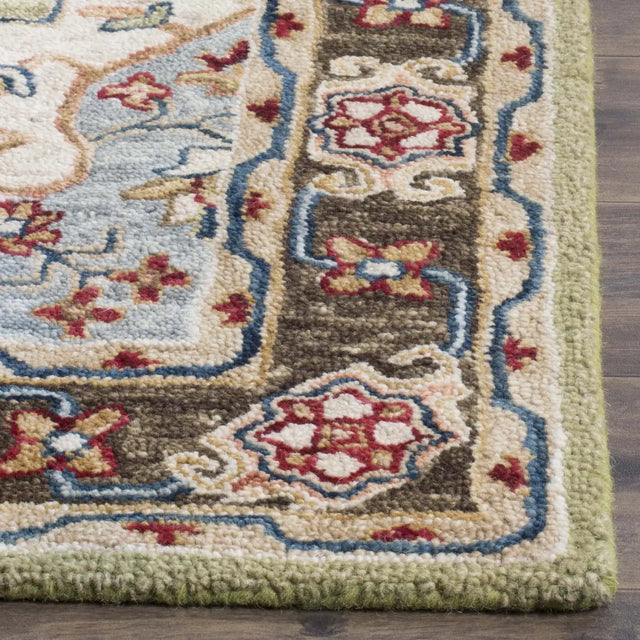 Safavieh Aspen 4'-0" x 6'-0" Rug in Sage / Brown