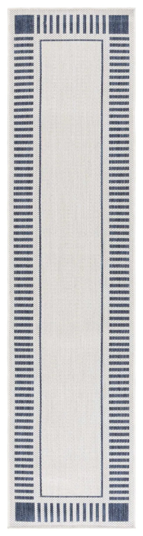 Safavieh Beach House 2'-0" x 8'-0" Rug in Ivory / Navy