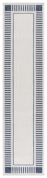 Safavieh Beach House 2'-0" x 8'-0" Rug in Ivory / Navy