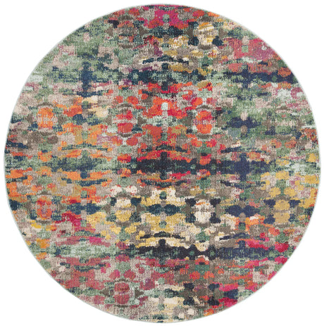 Safavieh Monaco 6'-7" x 6'-7" Rug in Green / Blue