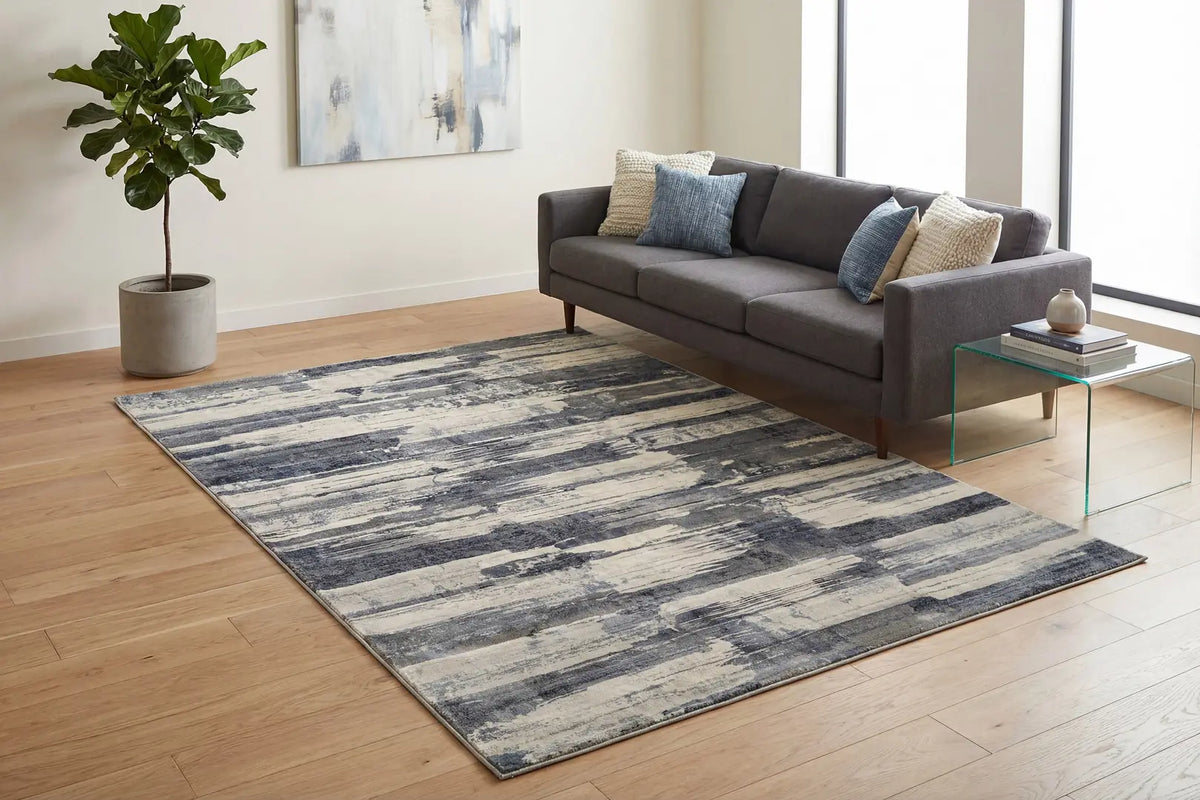 Dynamic Rugs Eclipse 63423 Blue Rugs - Room