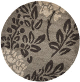 Safavieh Florida Shag 6'-7" x 6'-7" Rug in Smoke / Dark Brown