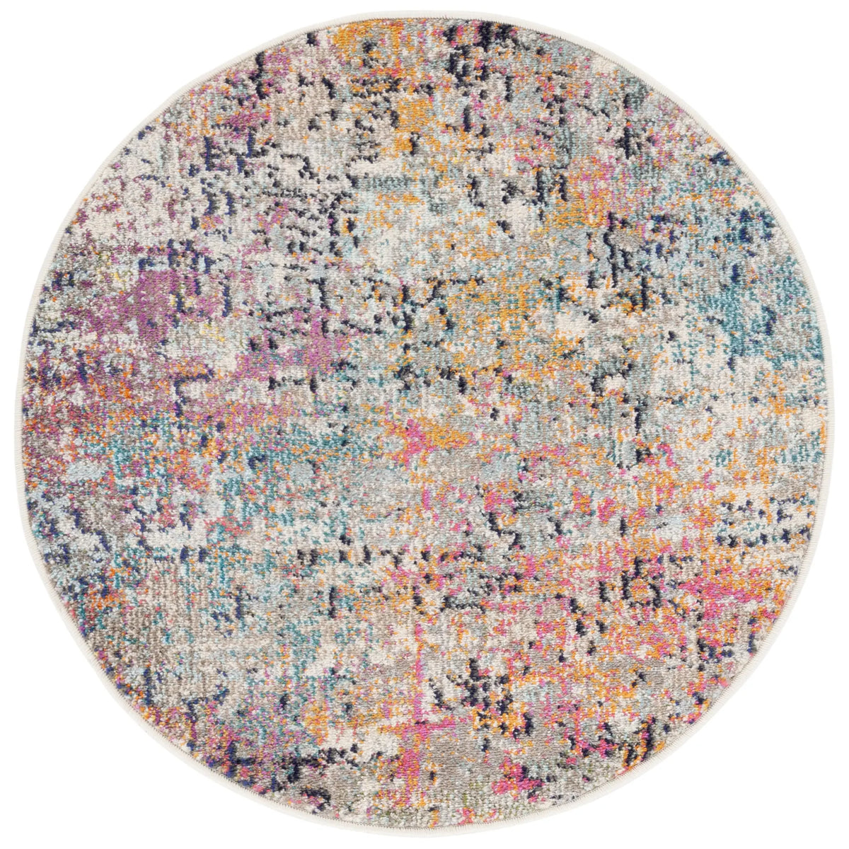 Safavieh Madison 3'-0" x 3'-0" Rug in Grey / Pink