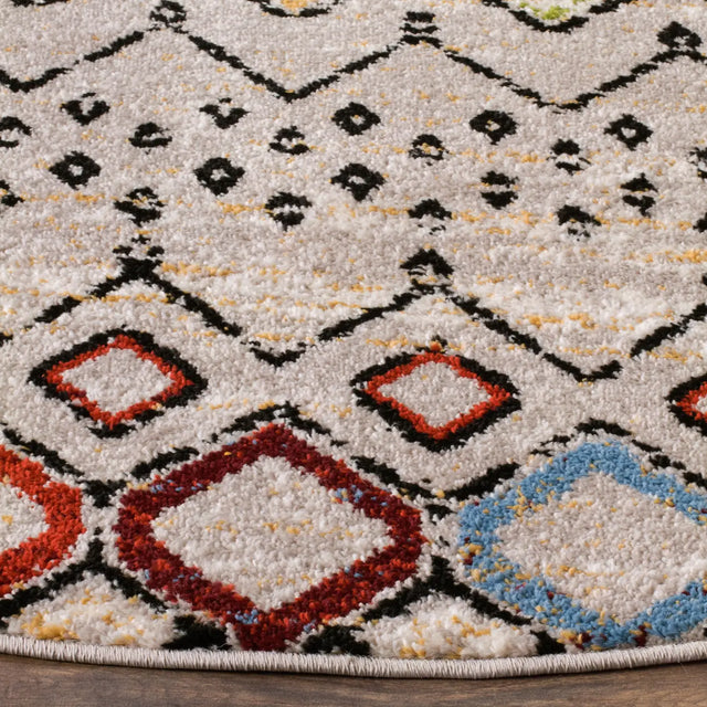 Safavieh Amsterdam 10'-0" x 10'-0" Rug in Light Grey / Multi