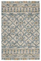 Safavieh Blossom 4'-0" x 6'-0" Rug in Light Beige / Blue