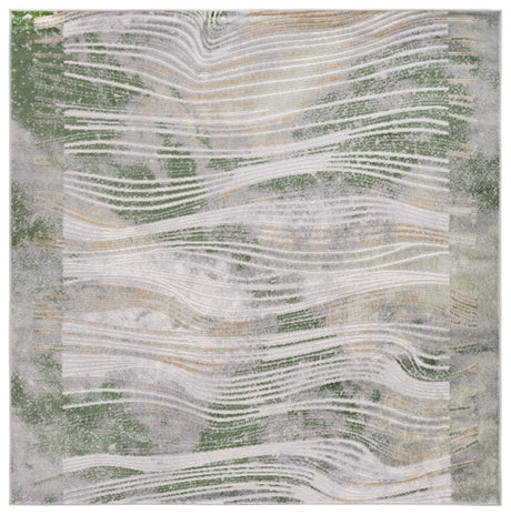 Safavieh Palma 6'-7" x 6'-7" Rug in Beige / Green
