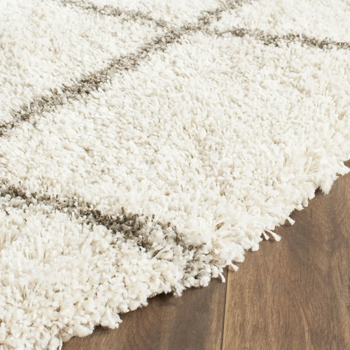 Safavieh Hudson Shag 10'-0" x 10'-0" Rug in Ivory / Grey