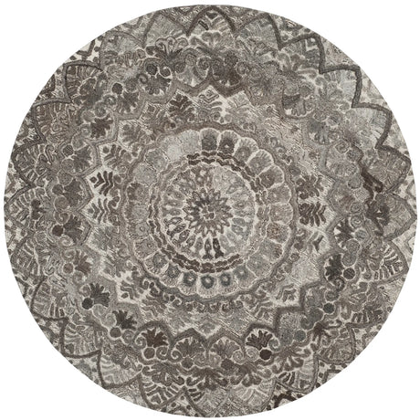 Safavieh Marquee 6'-0" x 6'-0" Rug in Grey / Ivory
