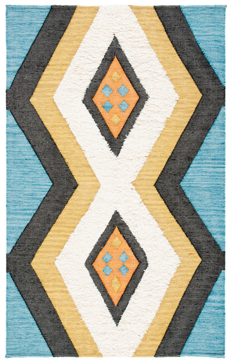 Safavieh Kenya 4'-0" x 6'-0" Rug in Black / Ivory