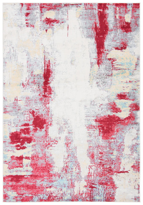Safavieh Jasper 100 4'-0" x 6'-0" Rug in Red / Ivory