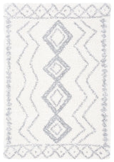 Safavieh Parma Shag 4'-0" x 6'-0" Rug in Ivory / Grey
