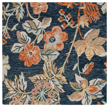 Safavieh Aspen 5'-0" x 5'-0" Rug in Blue / Orange
