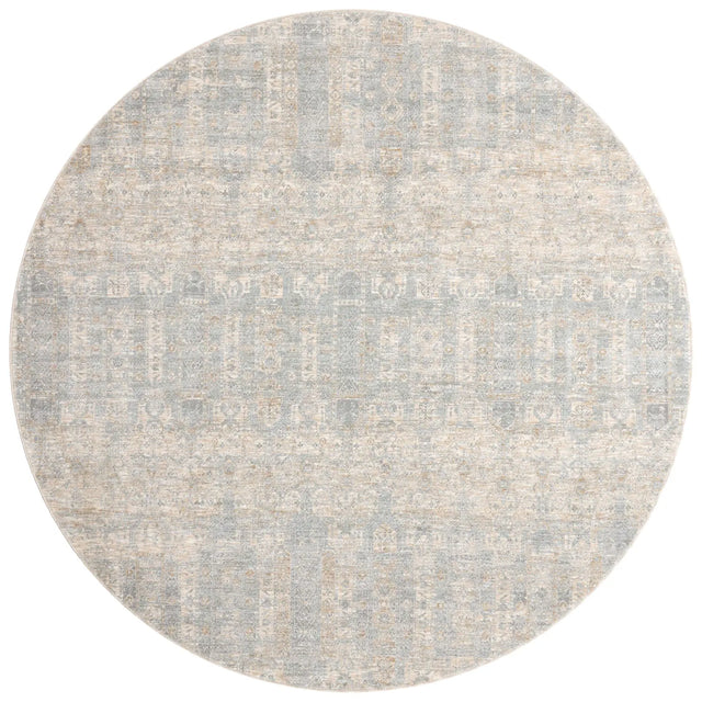 Loloi Pandora Pan-02 Ivory / Mist Rugs - round flat