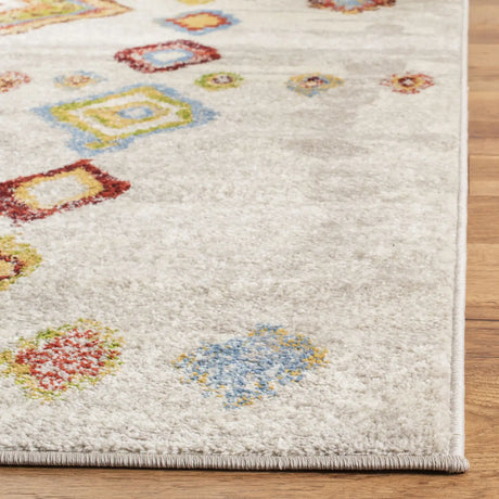 Safavieh Sagamore 4'-0" x 6'-0" Rug in Light Grey / Terracotta