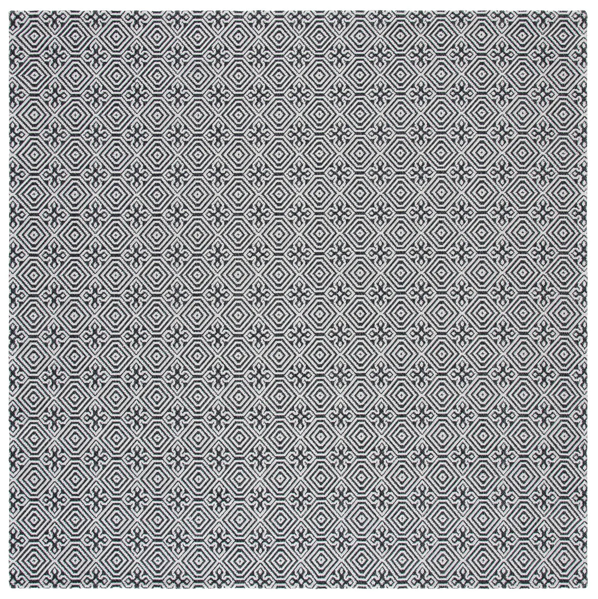 Safavieh Augustine 6'-4" x 6'-4" Rug in Black / Light Grey