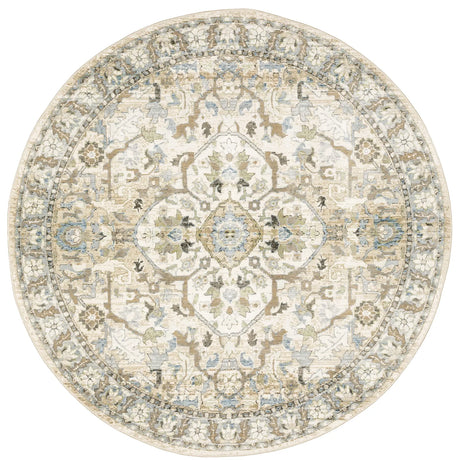 Oriental Weavers Sphinx Andorra 9818G Beige/Ivory Rugs - round