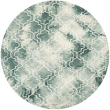 Safavieh Dip Dye 7'-0" x 7'-0" Rug in Green / Ivory