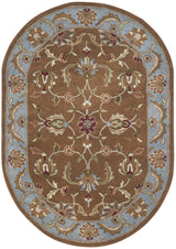 Safavieh Heritage 4'-6" x 6'-6" Rug in Brown / Blue
