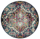 Safavieh Monaco 5'-0" x 5'-0" Rug in Blue / Fuchsia