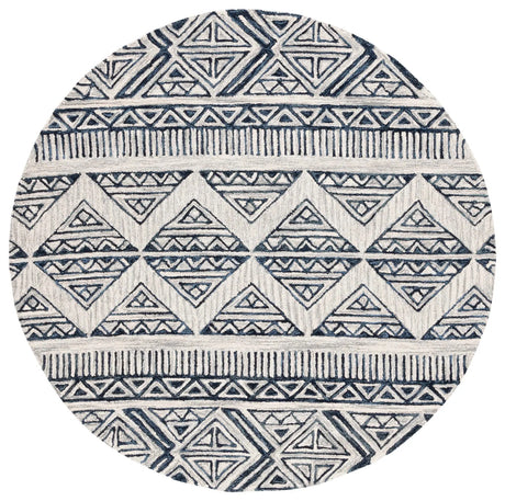 Safavieh Metro 6'-0" x 6'-0" Rug in Blue / Ivory