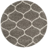 Safavieh Hudson Shag 5'-3" x 5'-3" Rug in Grey / Ivory