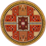 Safavieh Classic Vintage 6'-0" x 6'-0" Rug in Orange / Gold