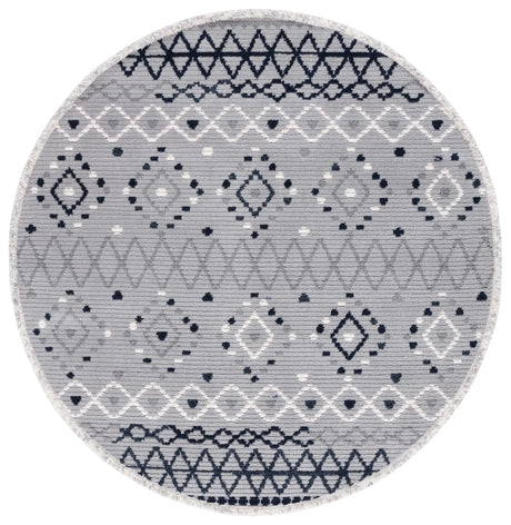 Safavieh Marrakesh 6'-7" x 6'-7" Rug in Grey / Navy
