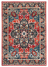 Safavieh Riviera 4'-5" x 6'-0" Rug in Black / Red