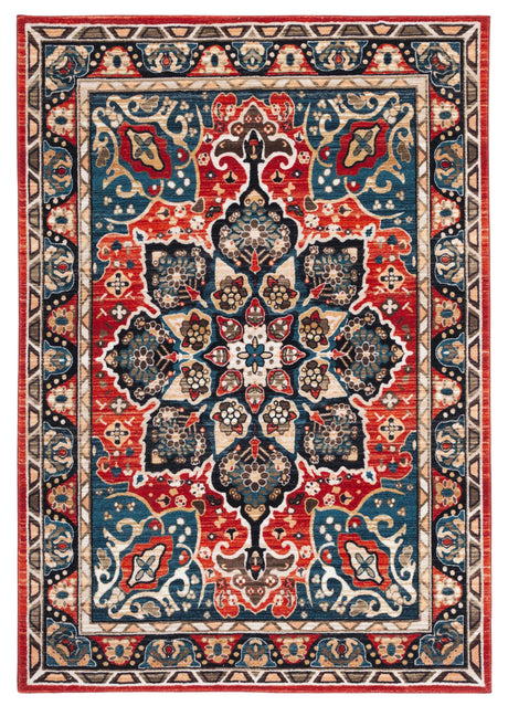 Safavieh Riviera 4'-5" x 6'-0" Rug in Black / Red