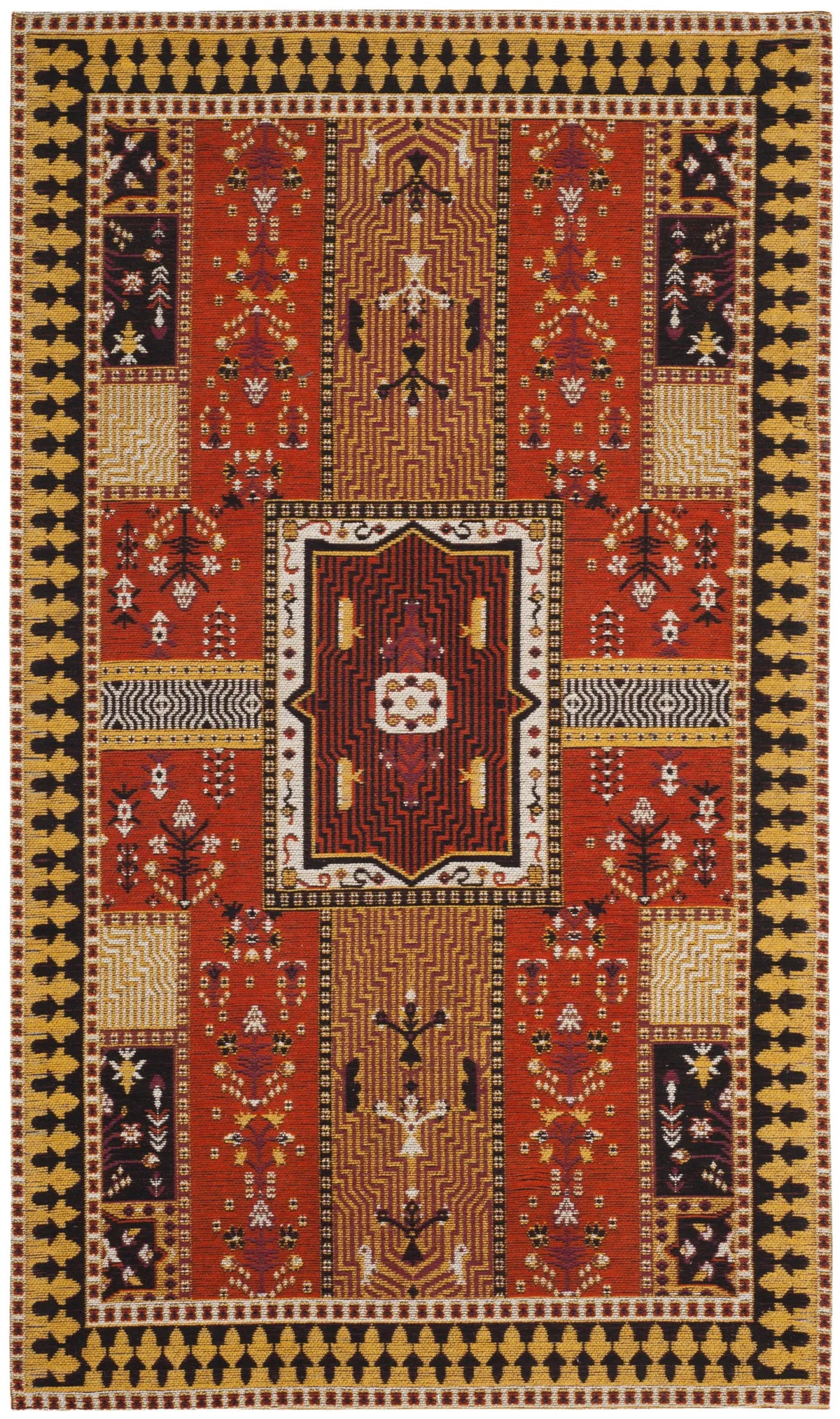 Safavieh Classic Vintage 3'-0" x 5'-0" Rug in Orange / Gold