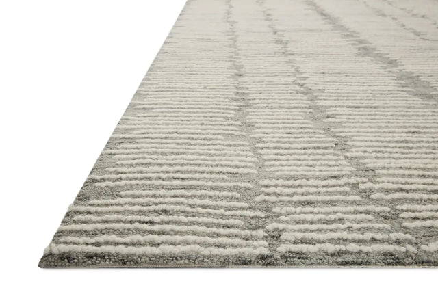 Loloi Tallulah Tll-04 Stone/Ivory Rug - rug corner