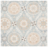 Safavieh Jardin 6'-0" x 6'-0" Rug in Light Grey / Ivory