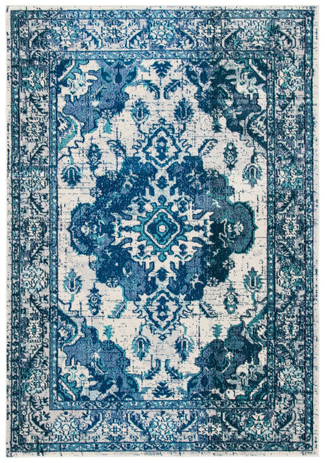 Safavieh Monaco 4'-0" x 5'-7" Rug in Ivory / Blue
