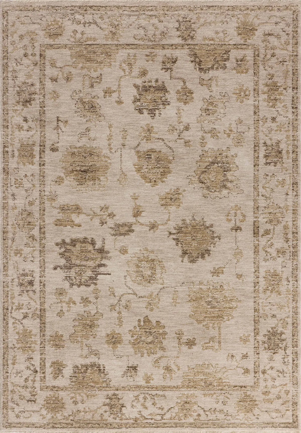 Loloi Willa WIA-04 Fog / Natural Power Loomed Rug - main flat