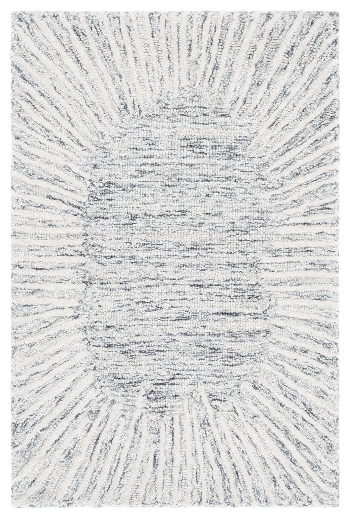 Safavieh Abstract 2'-0" x 3'-0" Rug in Grey / Ivory