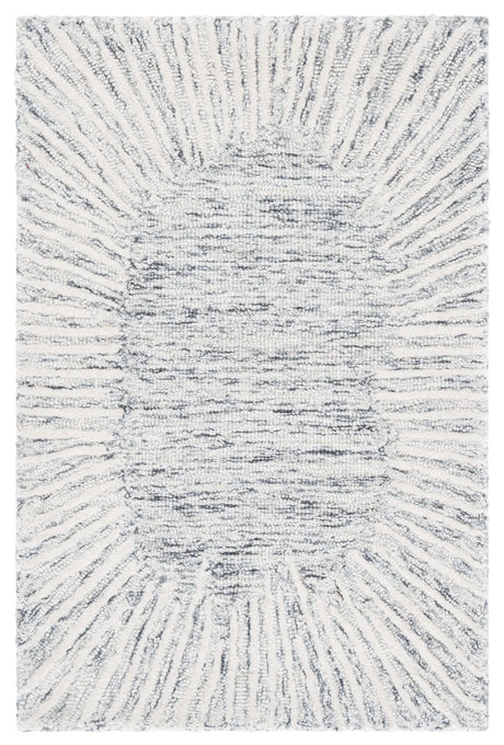 Safavieh Abstract 2'-0" x 3'-0" Rug in Grey / Ivory