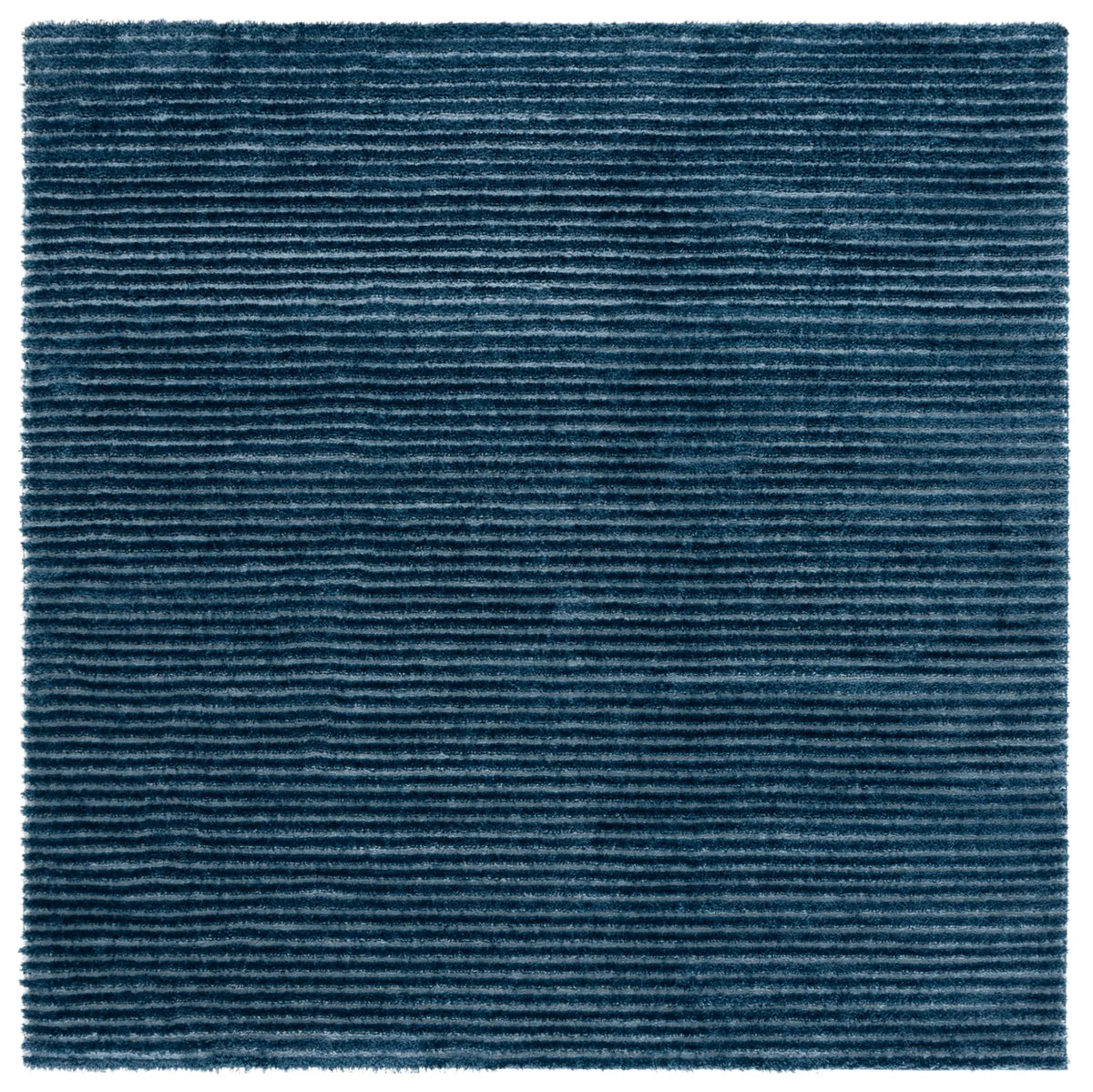 Safavieh Penelope Shag 6'-7" x 6'-7" Rug in Navy / Ivory