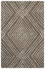 Safavieh Micro-Loop 2'-6" x 4'-0" Rug in Dark Grey / Ivory