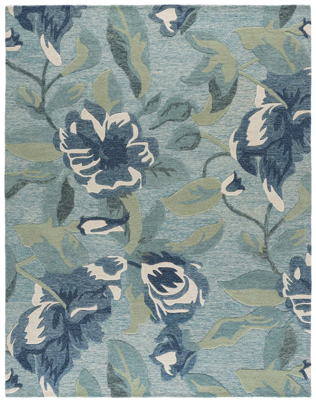 Safavieh Jardin 8'-0" x 10'-0" Rug in Blue / Ivory