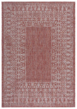Safavieh Courtyard 5'-3" x 7'-7" Rug in Red / Beige
