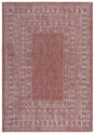 Safavieh Courtyard 5'-3" x 7'-7" Rug in Red / Beige