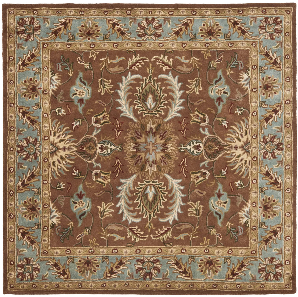 Safavieh Heritage 6'-0" x 6'-0" Rug in Brown / Blue
