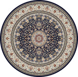 Dynamic Rugs Ancient Garden 57119 Blue / Ivory Rugs - Round