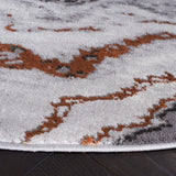 Safavieh Craft 6'-7" x 6'-7" Rug in Grey / Orange