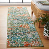 Safavieh Madison 2'-2" x 8'-0" Rug in Sage / Rust