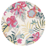 Safavieh Jardin 6'-0" x 6'-0" Rug in Ivory / Pink