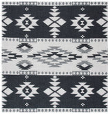 Safavieh Augustine 6'-4" x 6'-4" Rug in Black / Light Grey